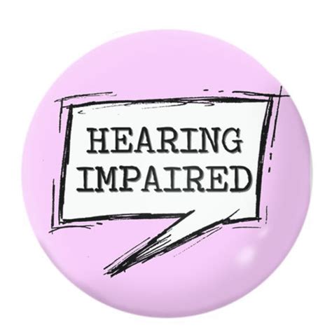 Hearing Impairment Awareness 25mm 1 Inch Pin Button Badges Etsy