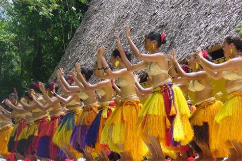 Palau Traditional Female Dancers Caroline Islands