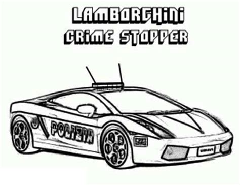 Bezoek onze website om lamborghini sián kleurplaat te bekijken en te printen. Police Car Lamborghini Crime Stopper Coloring Page : Color ...