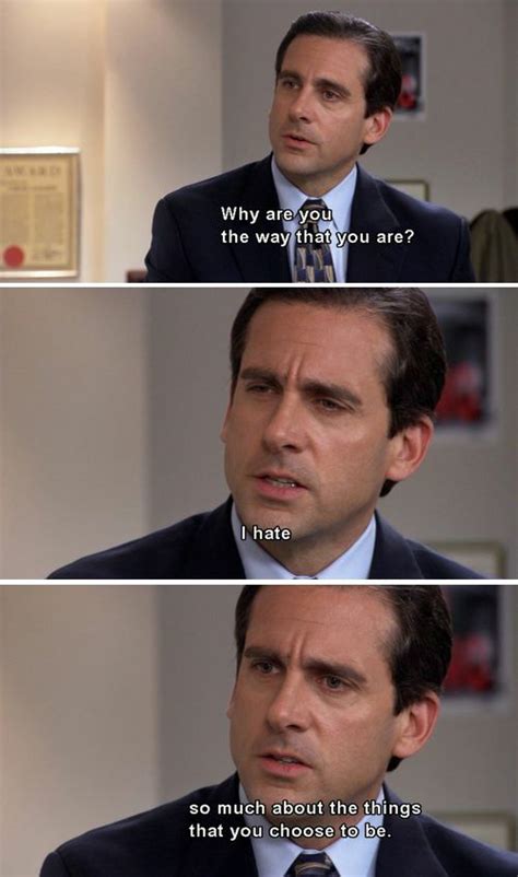 Michael Scott Why Are You The Way That You Are Long Blank Template