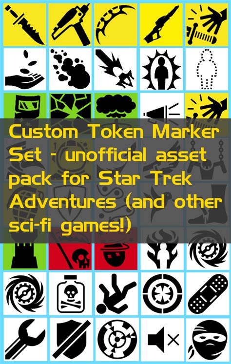 Sci Fi Custom Token Markers Unofficial Asset Pack For Star Trek