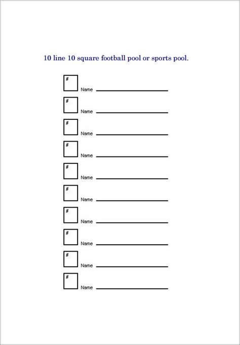 Free 7 Beautiful Sample Foot Ball Square Templates In Pdf Ms Word