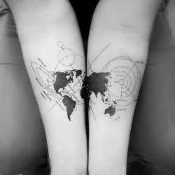 35 Best World Map Tattoo Ideas For Travel Lovers Tattoobloq World Map