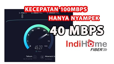 Kecepatan Indihome 100 Mbps Youtube
