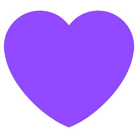Neon Purple Heart Discord Emoji