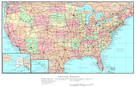 Free Printable Us Highway Map Usa Road Vector For With Random Roads Printable United States