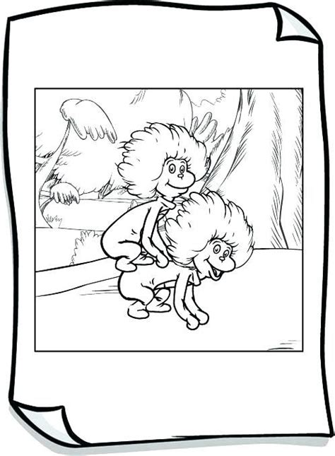 They were released from the box that the cat brought in to introduce to conrad, sally, and the fish. Thing 1 and Thing 2 | Dr seuss coloring pages, Coloring ...