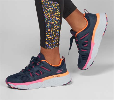 Skechers Max Cushioning Elite - Wind Chill Navy / Pink | SKECHERS