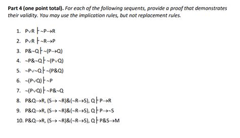 Solved Part One Point Total For Each Of The Following Chegg Com