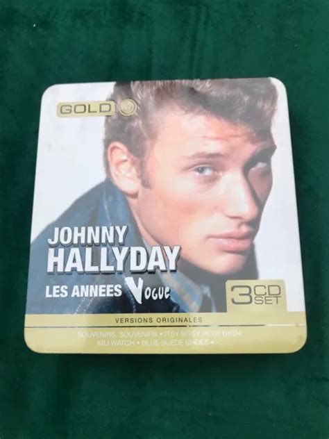 Johnny Hallyday Andles Annees Vogue Coffret Metal 3 Cd Versions