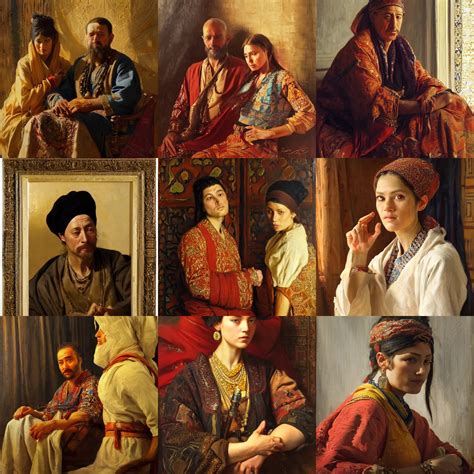 Orientalist Portrait By Nasreddine Dinet And Theodore Stable
