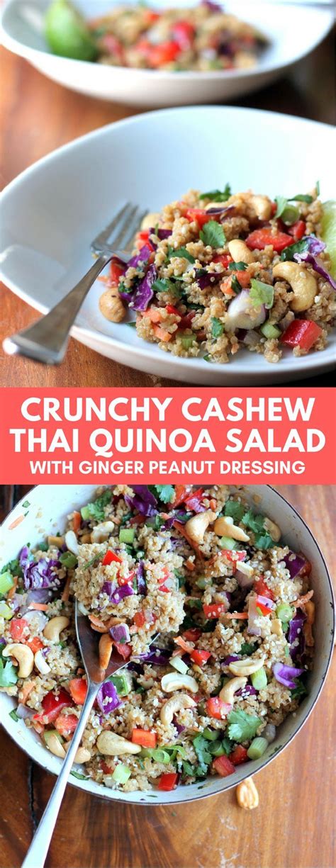 Crunchy Cashew Thai Quinoa Salad Get Healthy U