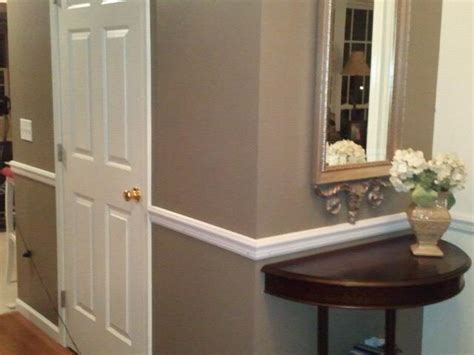 If the wall is not straight, ask the contractor to have it fixed by the framer to. Hallway Chair Rail Installed — snazzy little things