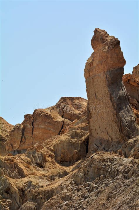Lot S Wife Pillar Near The Dead Sea Israel Stock Photo Image Of