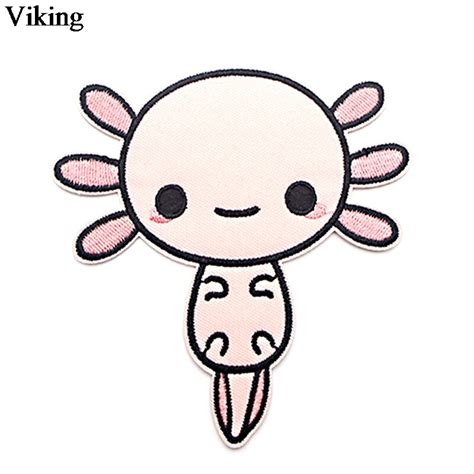 Axolotl Parches De Dibujos Animados Para Coser Bordados Bonitos Para