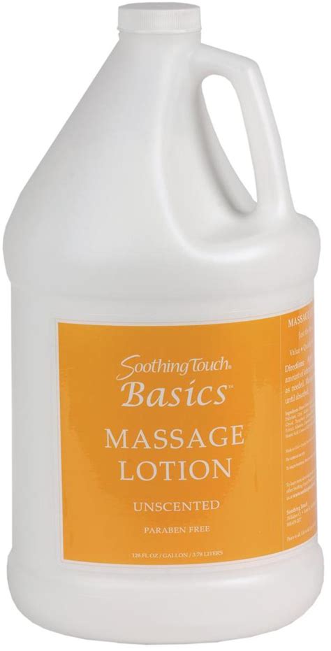 basics unscented massage lotion 1 gallon massage lotions 226 0116 soothing touch