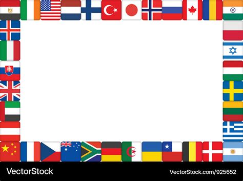 World Flags Border Frame