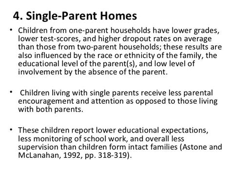 The Effects Of Single Parenting On Children