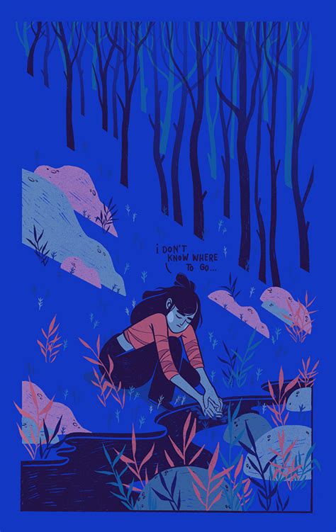 The River Illustration On Behance Fish Illustration People