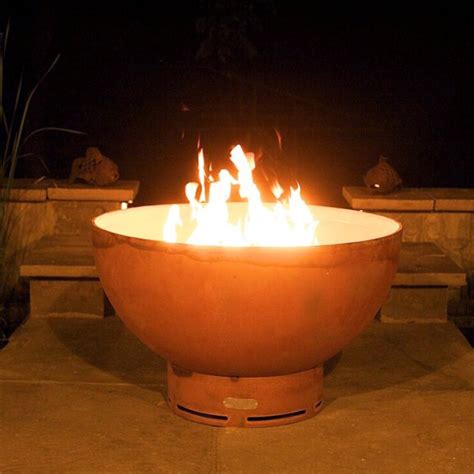 Crater Gas Fire Pit Art Outdoor Fire Pit Wine Country Accents