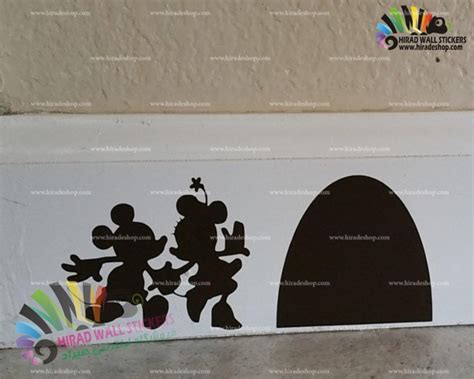 استیکر دیواری اتاق کودک میکی ماوس و مینی ماوس Mickey Mouse And Minnie
