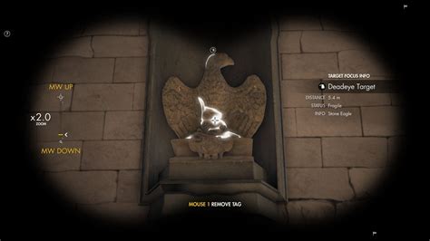 Sniper Elite 4 All Stone Eagle Locations Deadeye Targets A Bird In