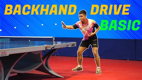 Basic Backhand Drive Table Tennis Tutorial Table Tennis Review K Youtube