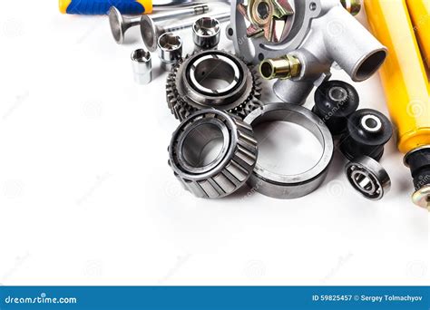 Car Parts Isolated Stock Image Image Of Automobile Engine 59825457