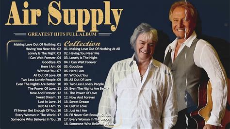 Air Supply Greatest Hits ⭐ The Best Air Supply Songs ⭐ Best Soft Rock
