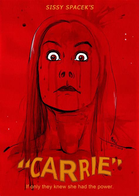 Ilustración Carrie Película De 1976 Por Mepol Dibujando