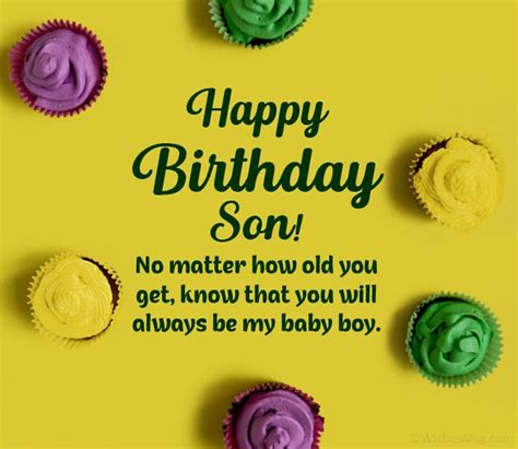 100 Birthday Wishes For Son Best Quotationswishes Greetings For