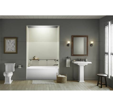Having an alcove bathtub beautifies your bathroom. Underscore 60" x 30" Alcove Soaking Bathtub in 2020 ...