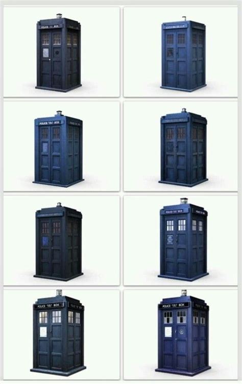 Tardis Through The Years Doctor Who Tardis Doctor Who Tardis