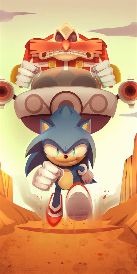 1080x2160 Sonic The Hedgehog Artwork One Plus 5thonor 7xhonor View 10
