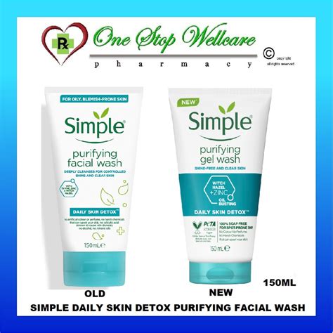 Simple Daily Skin Detox Purifying Facial Wash 150ml Oldnew Shopee