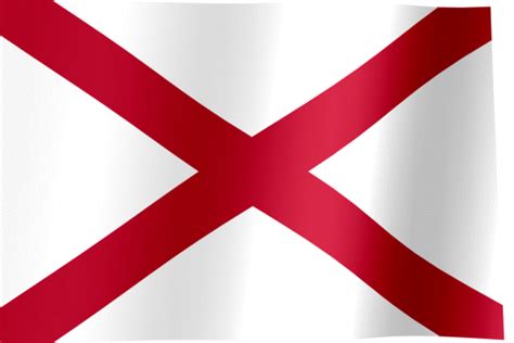 Flag Of Alabama  All Waving Flags