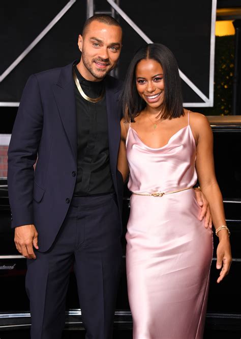 jesse williams poses with girlfriend taylour paige at the irishman s los angeles premiere