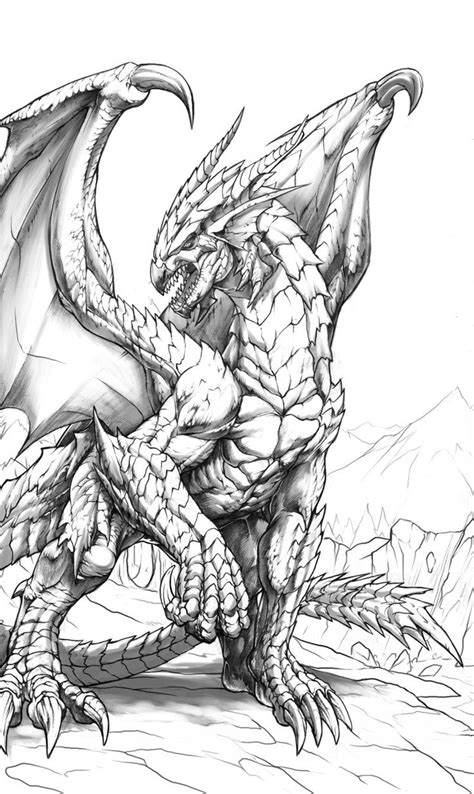 The Western Lord Scketch Dragon Artwork Fantasy Dragon Sketch