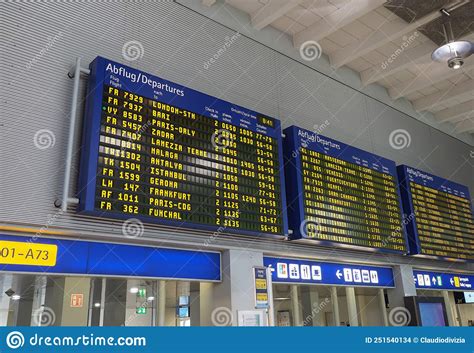 Arrivals And Departures Timetable Editorial Stock Image Image Of