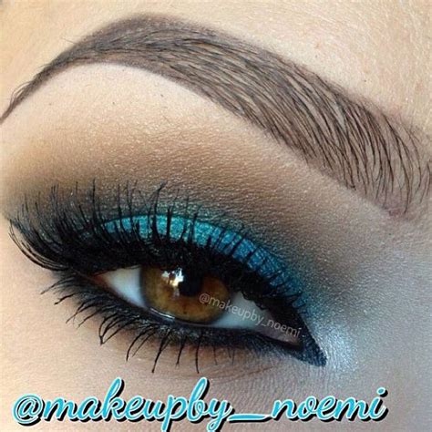 Turquoise And Brown Island Inspired Eye Make Up Love Teal Makeup