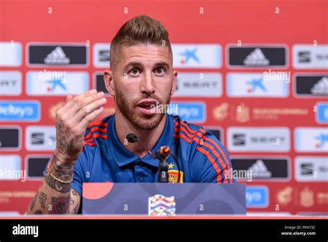 Sergio Ramos At Wembley Press Conference Stock Photo Alamy