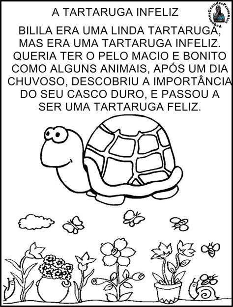 texto A tartaruga Infeliz Português