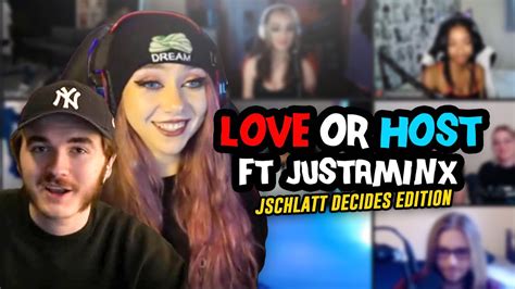 Love Or Host Ft Justaminx Jschlatt Decides Edition Youtube