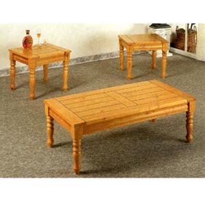 Whether you want to keep your remote, snacks or a book, an end table is super handy. 3 Pc Coffee And End Table Set In Pine Finish 5110 CO ...