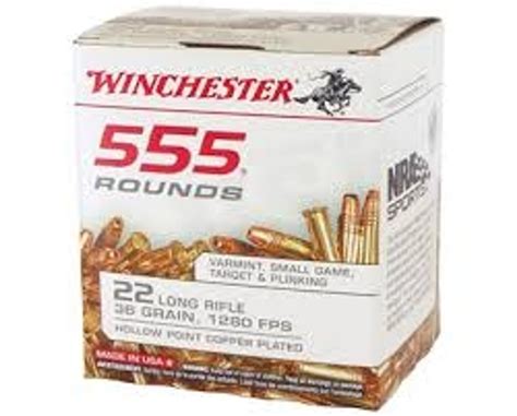 Winchester 22 Long Rifle Ammunition Ww22lrb Wildcat 40 Grain Copper