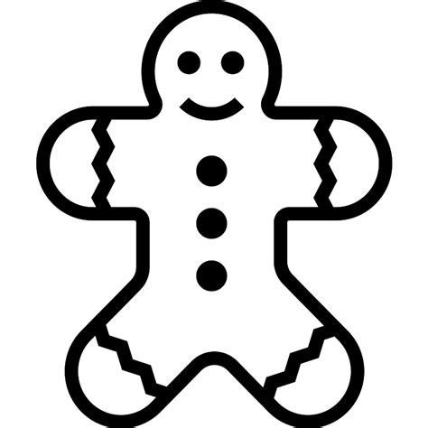 Gingerbread Man Vector SVG Icon - SVG Repo