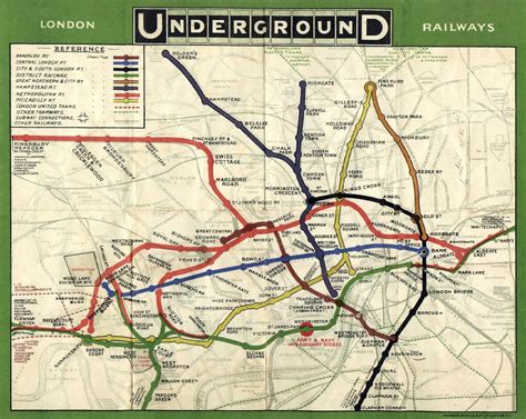 CafÉ Marquardt London Underground Harry Becks Karte