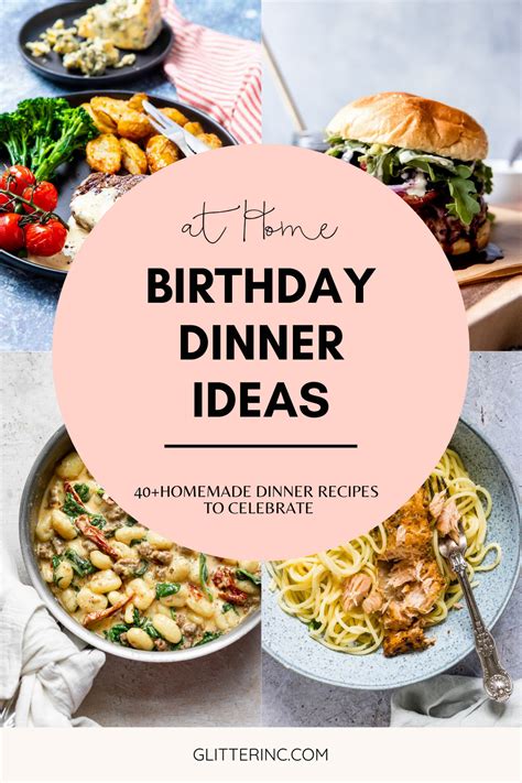 40 Birthday Dinner Ideas At Home Glitter Inc Blog