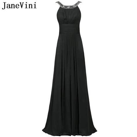 Buy Janevini Black Long Bridesmaid Dresses For Women
