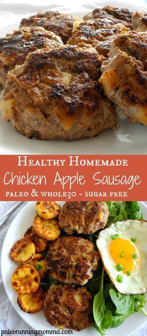 2 links chicken apple sausage, around 85 grams weight per link, diced. Easy Homemade Chicken Apple Sausage (Paleo & Whole30) | Recipe | Whole 30 breakfast, Whole food ...